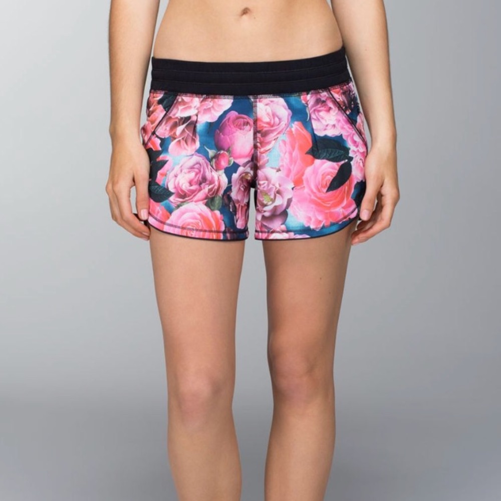 Lululemon Secret Garden Floral Shorts